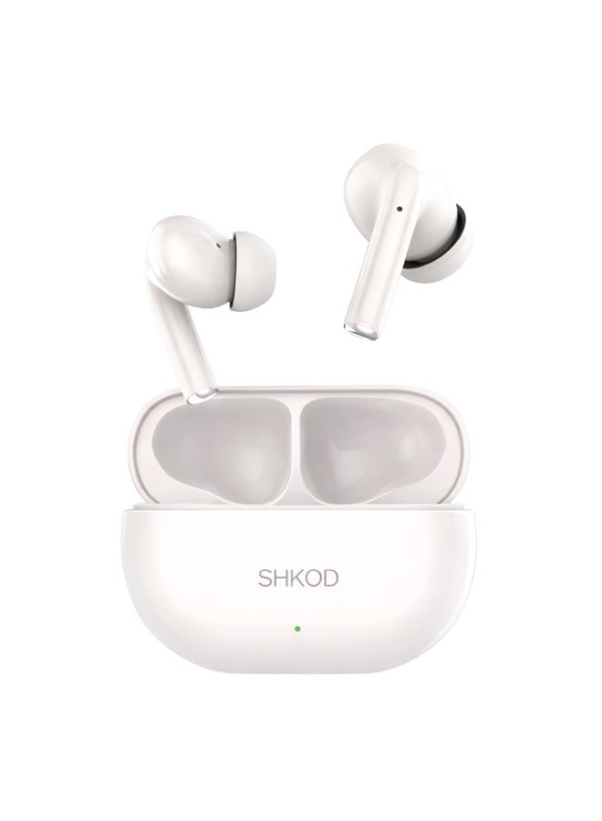 شكود سماعات SHKOD AirLits1 Pro لاسلكية بالكامل – بلوتوث 5.3، عزل ضوضاء ENC، مقاومة ماء IP54، شحن سريع - Image 1